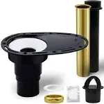 Freestanding Tub Drain Rough-In Kit with Brass &amp; ABS Pipes, CUPC Certified - Eas