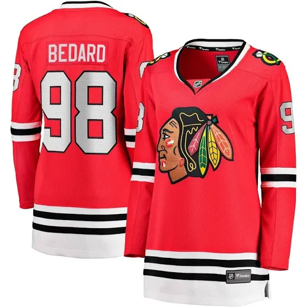 Connor Bedard Chicago Blackhawks Fanatics Home Red Breakaway Men's Jersey