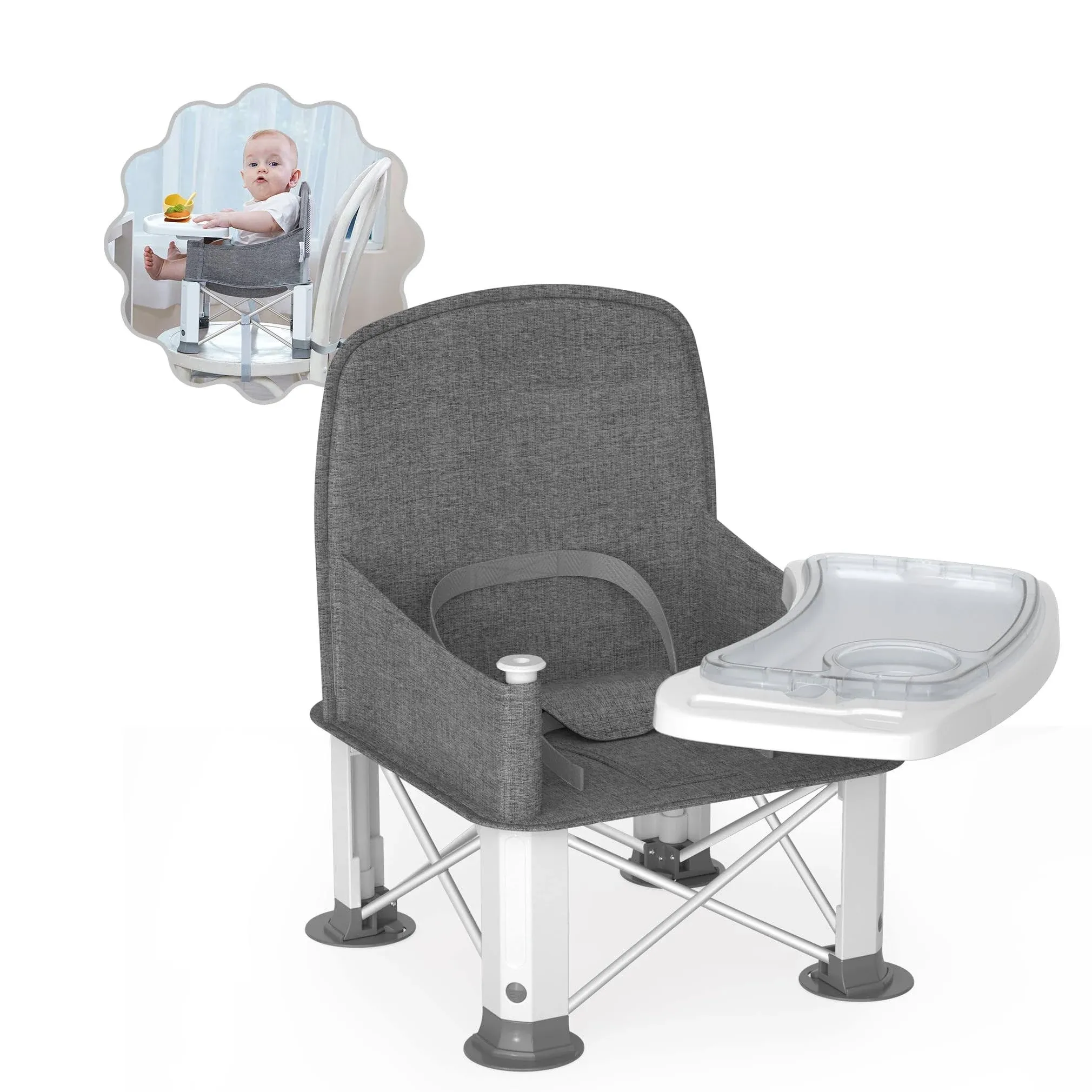 BabyBond Upgraded Toddler Portable Baby Chair Booster Seat