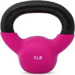 JFIT Kettlebell Weights Vinyl Coated Iron - 12 Size Options, 5lbs-50lbs - Coated for Floor and Equipment Protection, Noise Reduction, Ballistic, Core, Weight Training