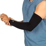 Nufabrx Arm Sleeve, Pain Relief, Medicine + Compression, Black