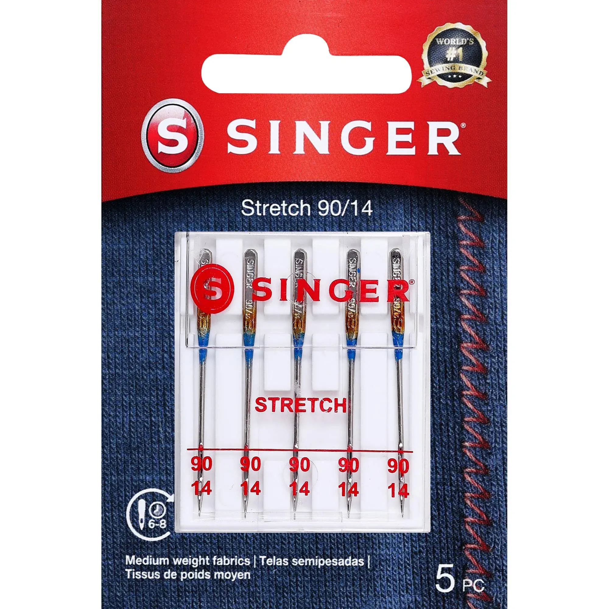 Singer Stretch Needles (5pk) - 90/14