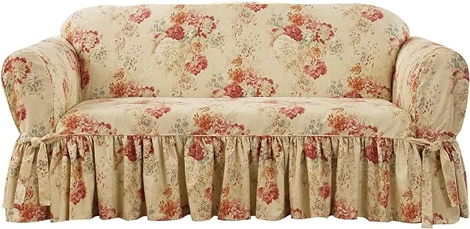 Waverly Ballad Bouquet Loveseat Slipcover