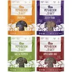 Pan&#039;s Mushroom Jerky Variety Gift 4-Pack (Original, Thai, Salt &amp; Pepper, BBQ)