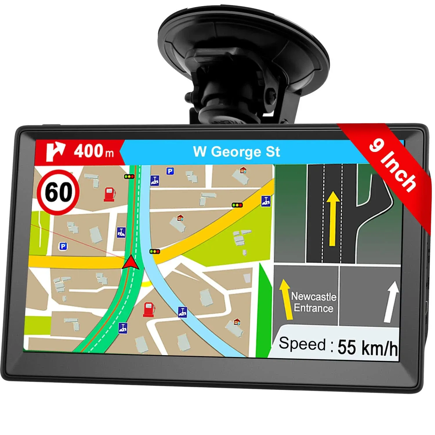 GPS Navigation for Car Truck 2023 - Navigation System 9 Inch Touchscreen Navigat