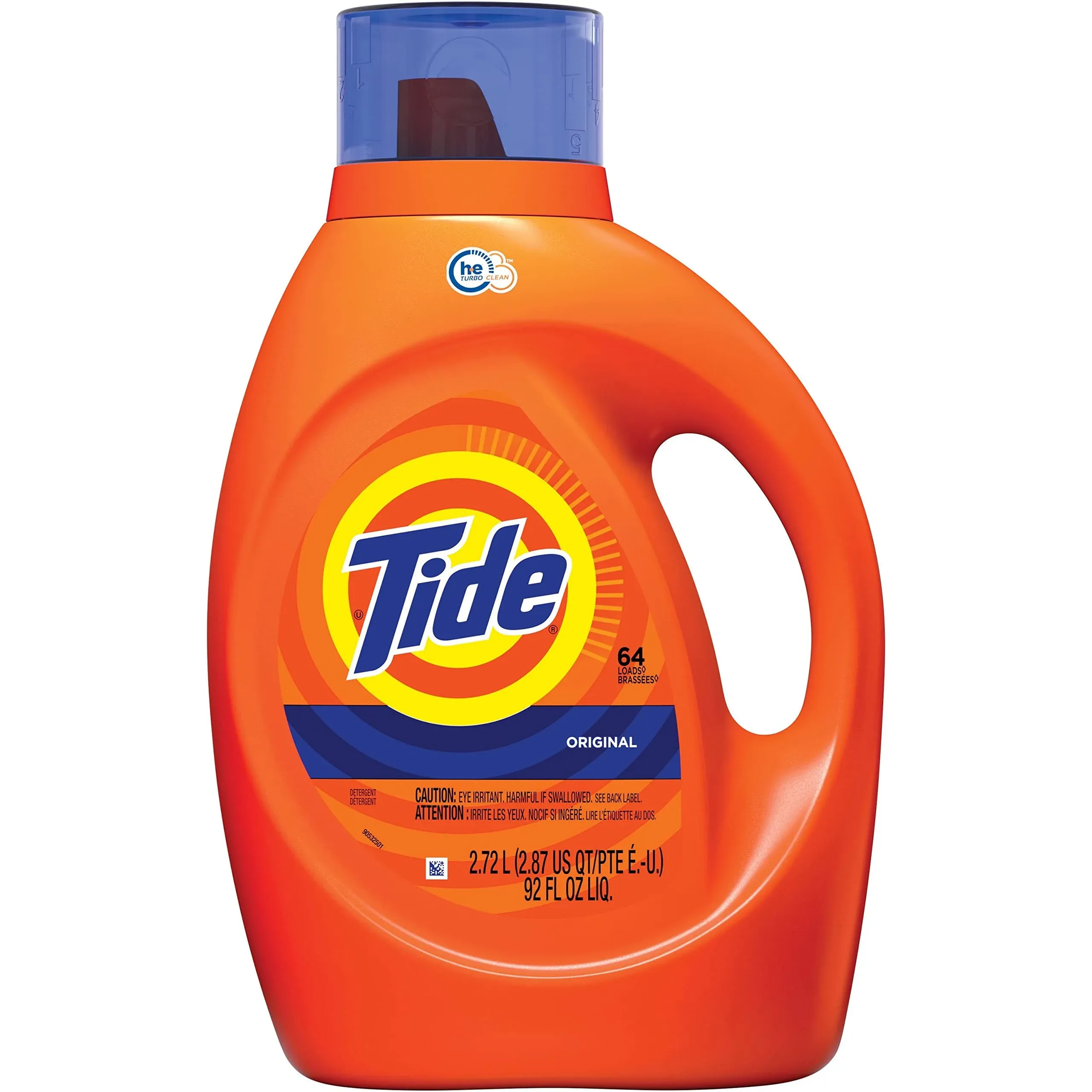 Tide Liquid Laundry Detergent - Concentrate - 92 fl oz (2.9 quart) - Original Scent - 4 / Carton -