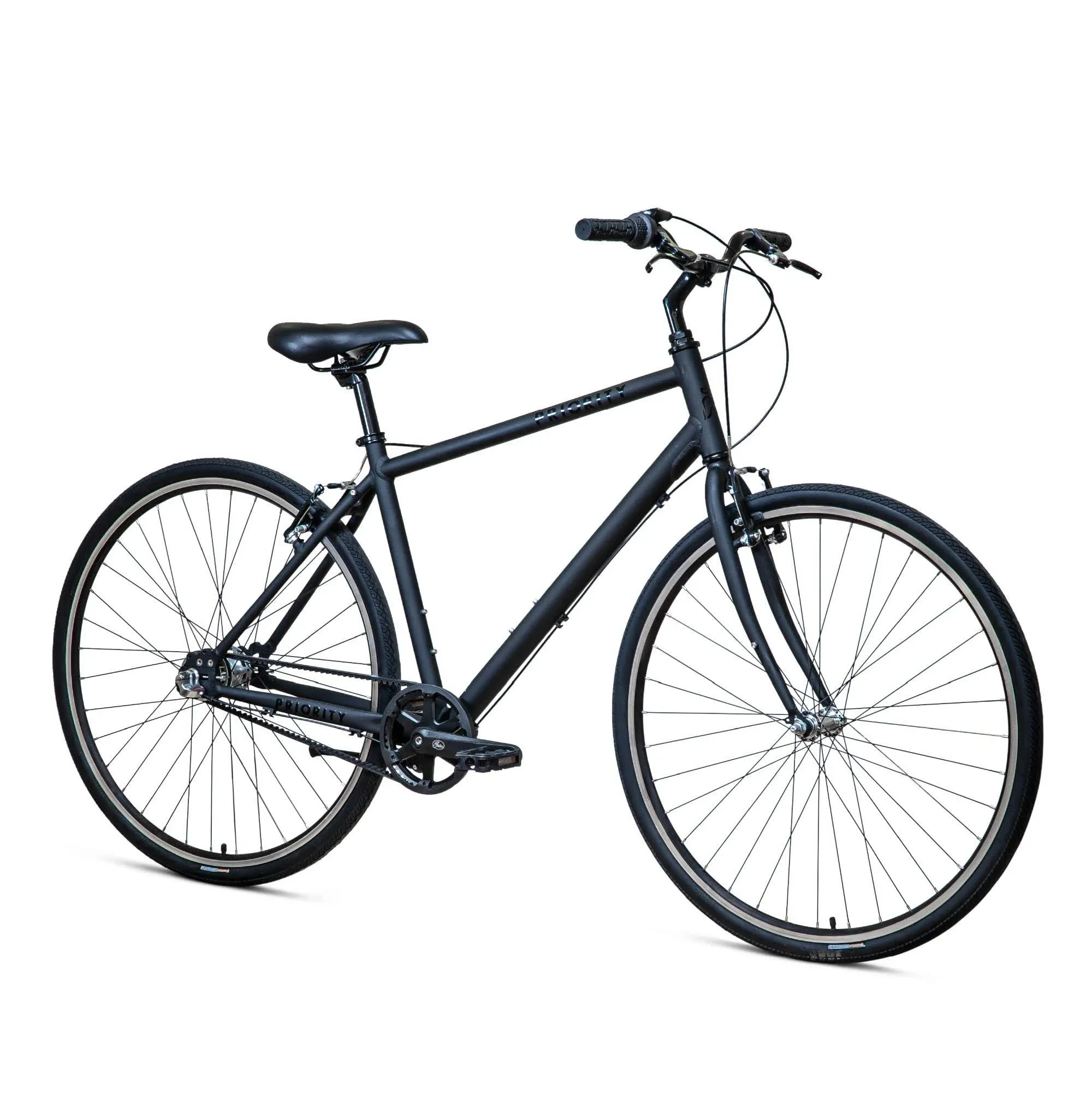 Priority Bicycles Classic Plus Diamond Commuter Bike Small Matte Black