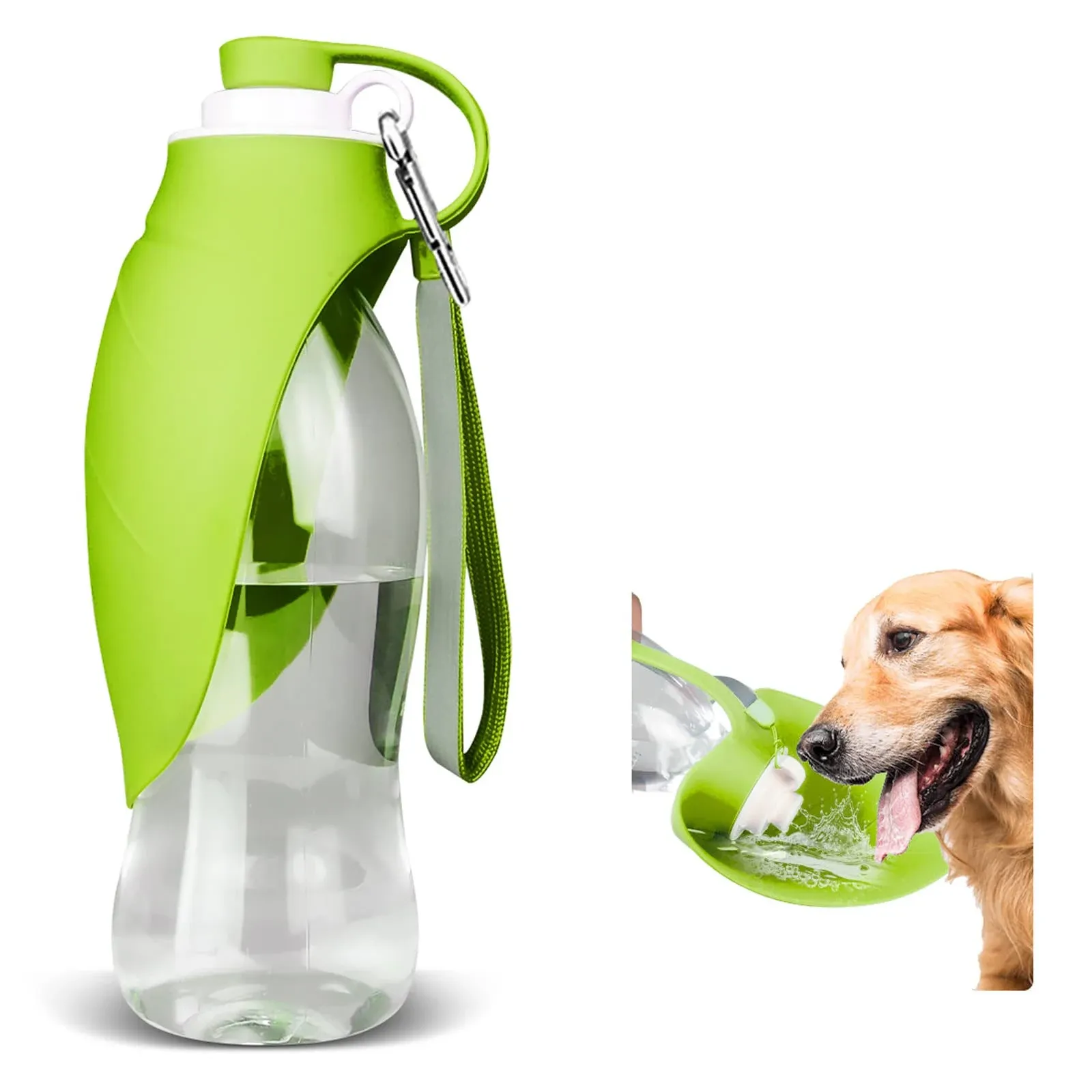 Easy-to-Use Dog Water Bottle with Bowl - Ideal for Outdoor Adventures - 20oz