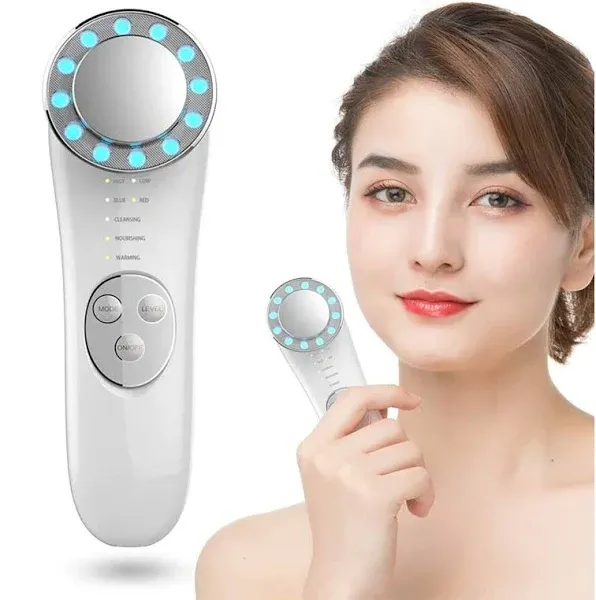 7 In 1 Led Light Face Massager With Red And Blue Light Therapy, High Frequency Galvanic For Skin Tightening And Lifting   Model 230307 From Linjun09, $15.71 | DHgate.Com