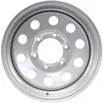 eCustomrim 2-Pack Trailer Rim Wheel 15X6 6 Lug On 5.5 in. Center Silver Modular