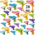 Prextex Water Guns for Kids&Adults, Pack of 28 | Powerful Water Toys, Squirt Guns, Water Blaster Gun/Pistol | Pool Play, Best Party Favors, Outdoor&Indoor | Small Super Water Gun, Bulk Waterguns