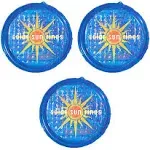 Solar Sun Rings UV Resistant Pool Spa Heater Circular Solar Cover, Blue (3 Pack)