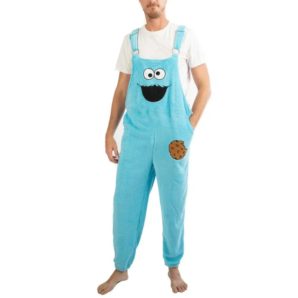 Bioworld Cookie Monster Jammeralls Onesies for Adults-M