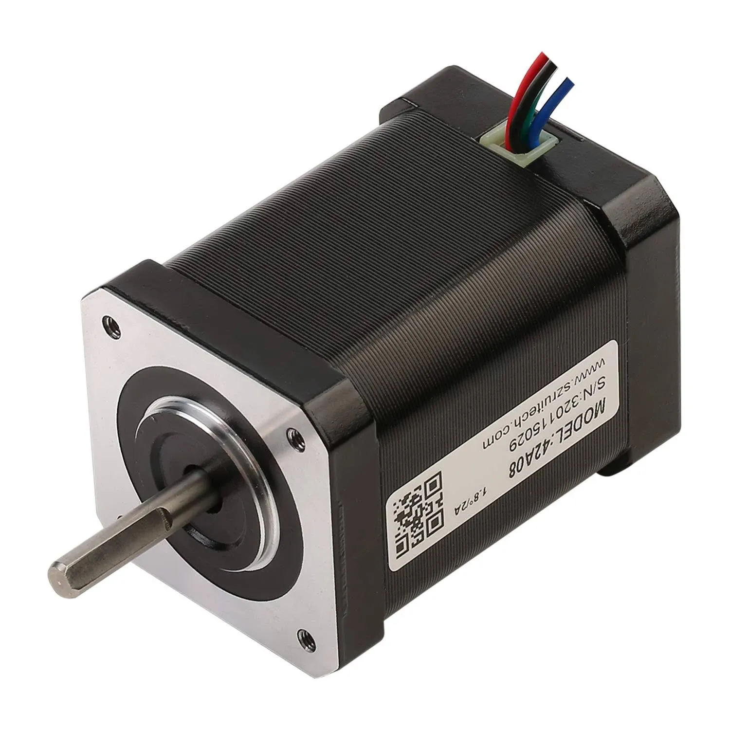 42A08 Nema 17 Stepper Motor Bipolar Step Motor 1.8 Deg 68Ncm with Built-in Cable