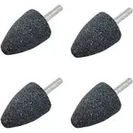 4 Pcs 30mm Stone Rotary Grinding Bits With 1/4 Inch Shank Aluminum Oxide Mounted