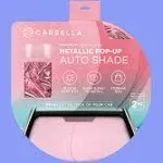 2PC Metallic Pink Premium Reflective Polyester Pop Up Car Windshield Sun Shade