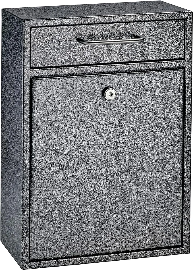 Olympus Locking Wall-Mount Drop Box with High Security Reinforced Patented Locking System, Galaxy