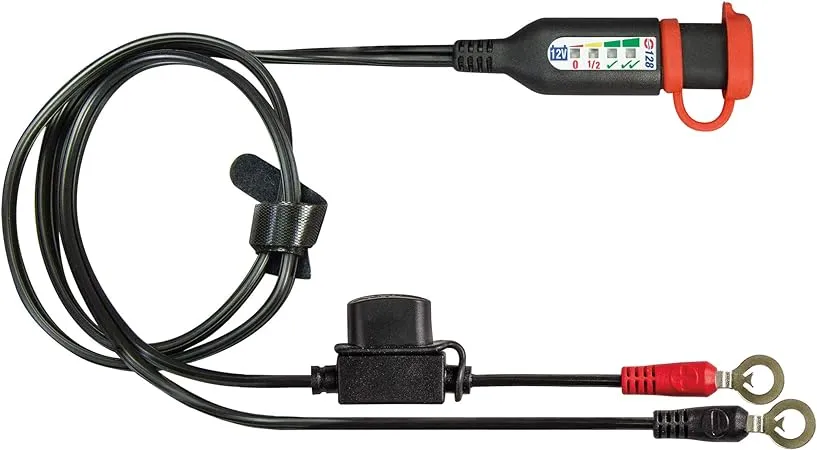 Optimate Monitor O-128, Permanent Battery Lead with Battery / Charge System Monitor for 12V