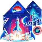 Rocket Ship Play Tent with Blast Off Button