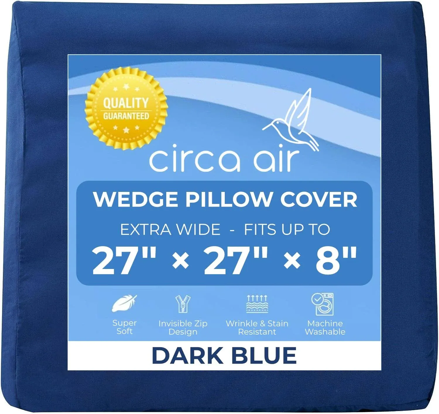 Circa Air Wedge Pillow Cover - Bed Wedge Pillow Case for Inflatable Wedge Pillow ...