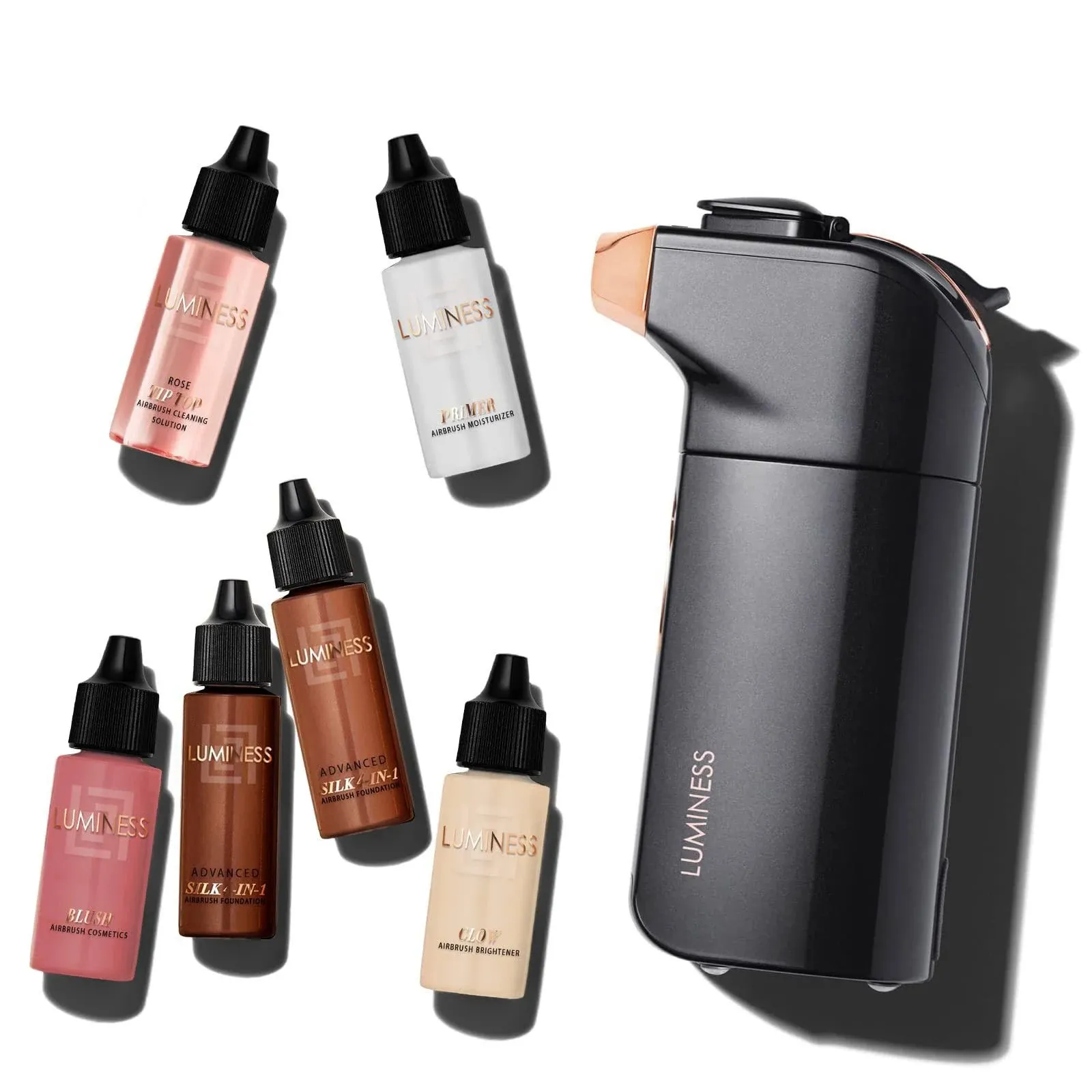 Luminess Breeze Duo Airbrush Makeup System, Rich Coverage - 9-Piece Kit Includes ...