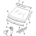 Genuine Mercedes-Benz Wiper Blade 124-820-11-45