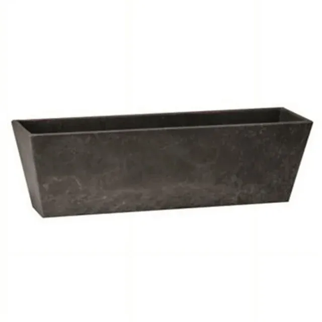 Novelty Manufacturing NOV36148 14.5 in. Ella Flower Box Planter - Black