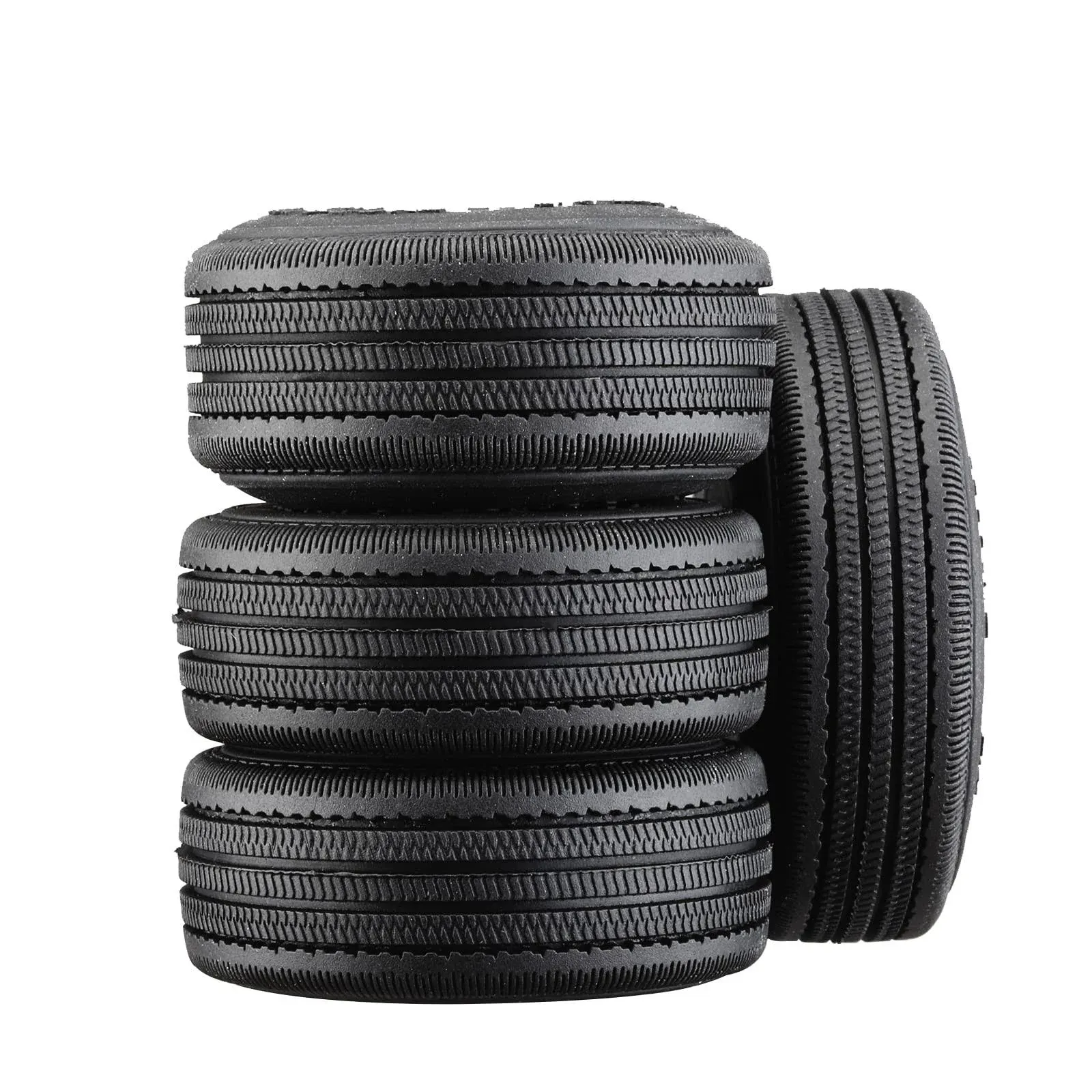 1.0 H/T Tires 56 * 19.5mm, On-road Emulational Tires for 1/24 Scale RC Crawler Tires, Rubber Soft Tires for Axial Bronco Gladiator B17 1/18 TRX-4M Defender MST HSP Tamiya Jimny Parts