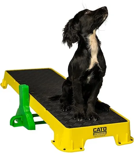 Cato Board XL - Dog Platform (Yellow, with Tilt Stand)