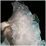 Creativesugar 5 Yards Retro Ruffle Pleated Chiffon Trim Dress Bag Decoration Tulle Fabric Applique Trimming Craft Sewing