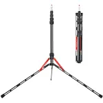 BESNFOTO Photography Travel Light Stand Aluminum Tripod w Carrying Bag