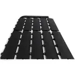 Big Floors Female Transition Edge Kit, Durable Interlocking Modular Garage Floor Edging, Compatible with RaceDeck, GarageTrac and GarageDeck Products, (11 Piece), Black