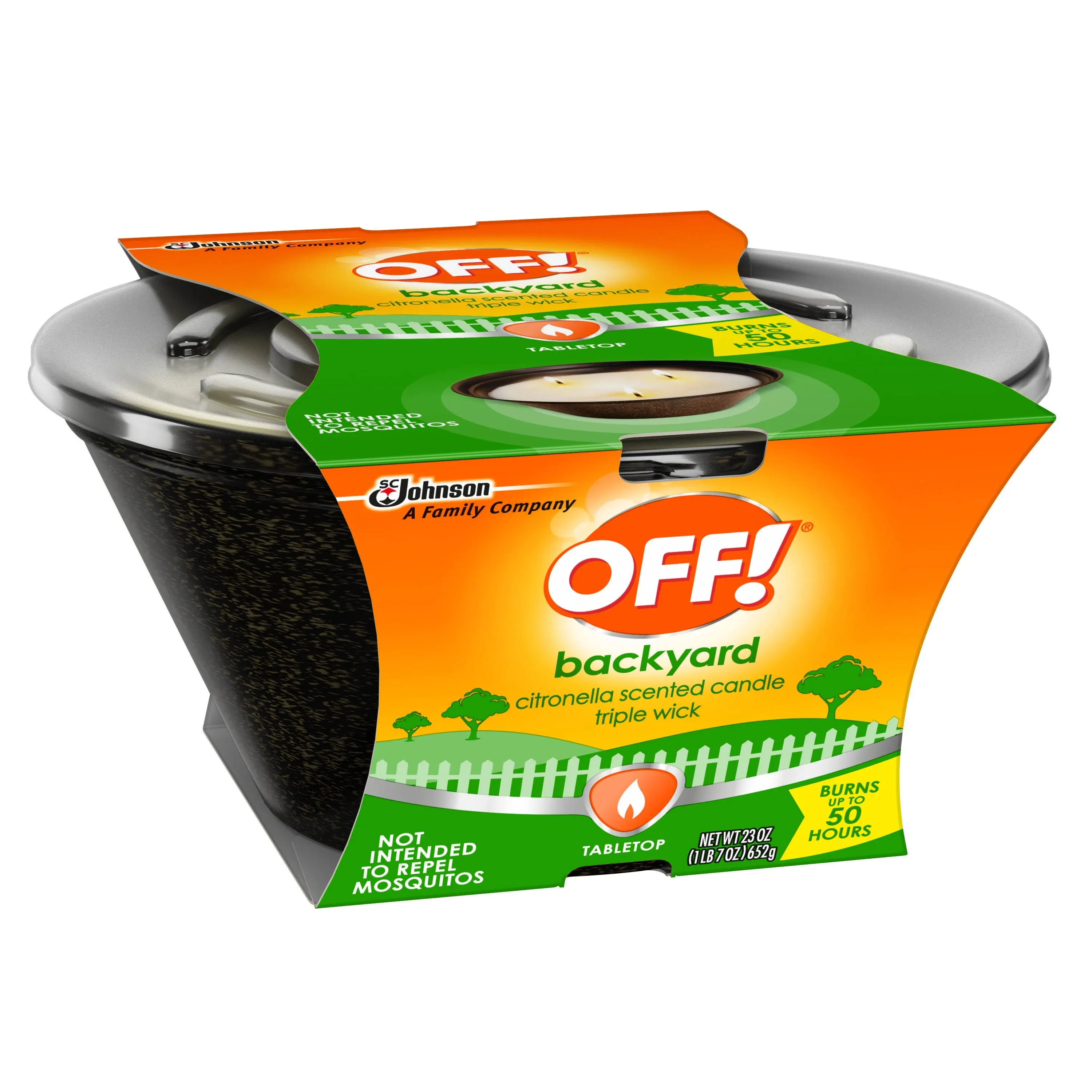 OFF! Triple Wick Citronella Candle - 23 oz