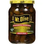 Mt Olive Petite Snack Crunchers Sweet Petite Pickles 16 oz