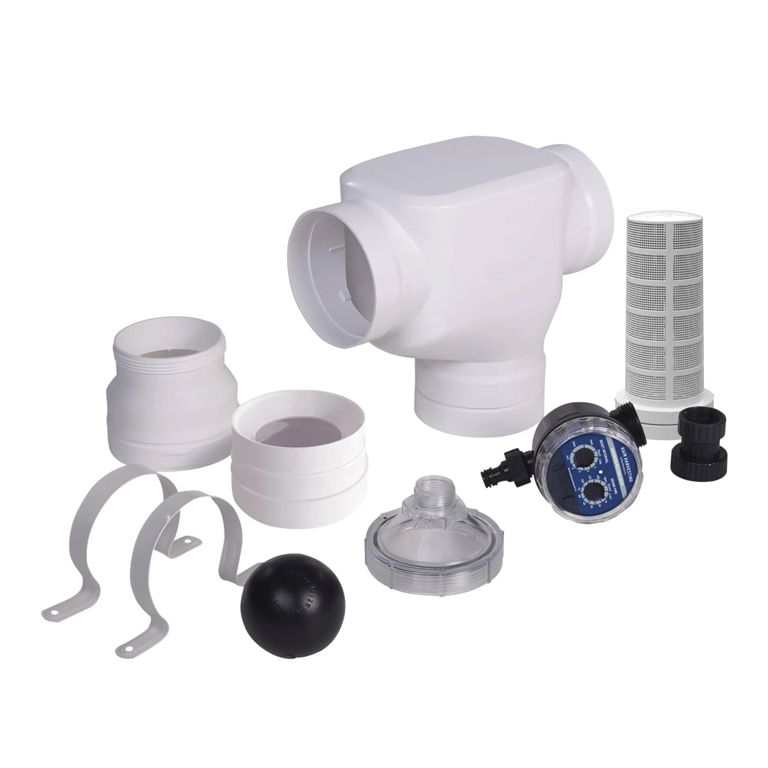 Rain Harvesting First Flush Advanced Downpipe Kit 4&#034; WDDP120 by Blue Mountain Co