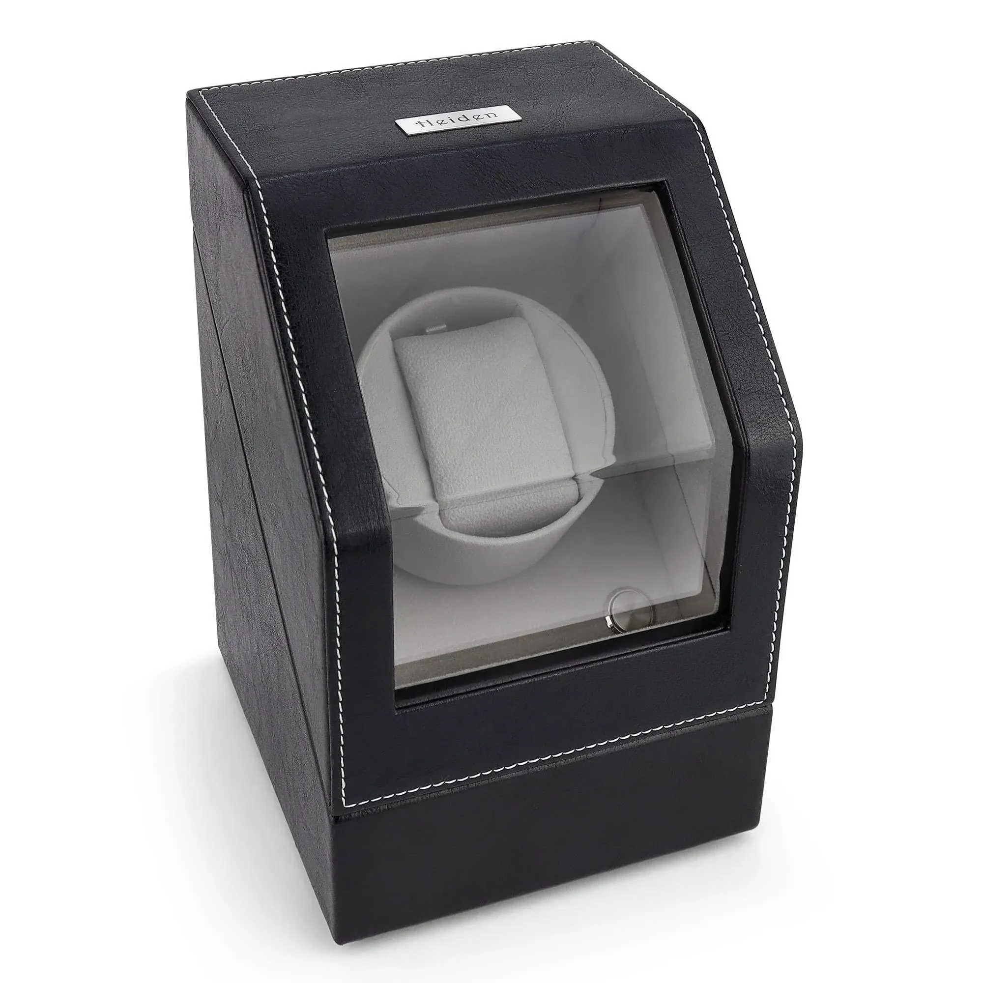 Heiden Automatic Single Watch Winder - Japanese Motor - AC Adapter Included - Can Run on Batteries - 12 Multiple Settings - Zero Magnetization Automatic Watch Winder for Rolex