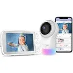 Nursery Pal Glow+ Smart Baby Monitor with 5&#034; Parent Unit and Wi-Fi Viewing