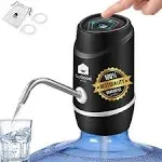 Water Dispenser 5 Gallon Pump by SoGood - Carrying Pouch for Camping - 2 Hoses - Water Jug Dispenser - BPA Free - Water Gallon Dispenser - Automatic - USB Charging - Ideal for Outdoor or Kitchen