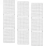 ECONOCO Portable 2’ X 8’ Black Grid Panels - Pack of 3