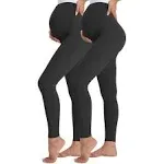 Buttergene Women's Maternity Leggings over the Belly Pregnancy Active Wear Workout Yoga Tights Pants