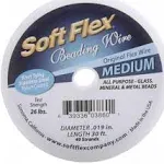 30 ft SOFT FLEX Beading Stringing Craft Wire Fine &amp; Medium &amp; Heavy (B)