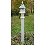 Decorative 5’ White Mounting Post