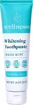 Wellnesse Whitening Toothpaste - Teeth Whitening Fluoride Free Natural Toothpaste - Fresh Mint - 3 Tubes, 4 oz - Made with Hydroxyapatite Powder, Green Tea Powder, and Aloe Vera