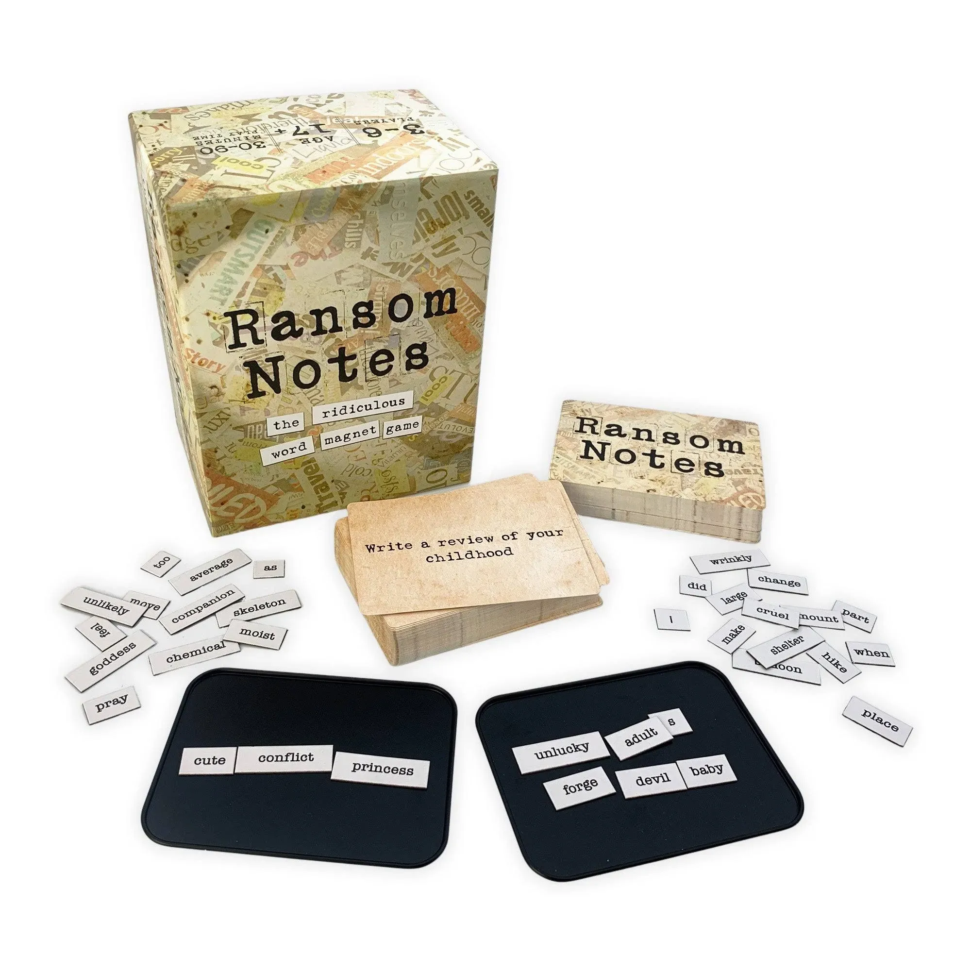 New Sealed Ransom Notes The Ridiculous Word Magnet Party Board Game 3-6 Players