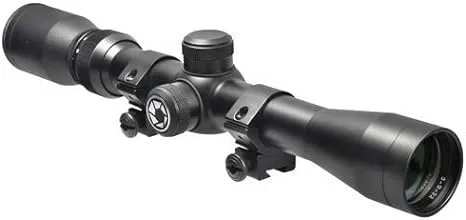 Barska AC13087 Plinker-22 Riflescope 3-9x32 30/30 Reticle with Rings, Black