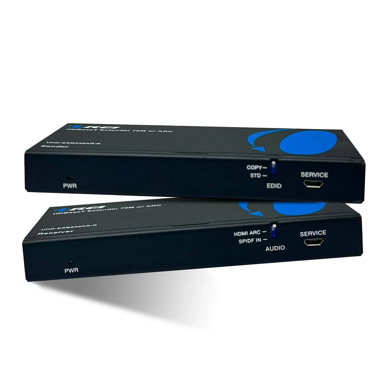 OREI ARC 4K HDMI Over Ethernet Extender - HDBaseT UltraHD 4K @ 60Hz 4:4:4 Over Single CAT5e/6/7 Cable with HDR, CEC & IR Support, RS-232 - Up to 230 Ft @ 4K - Power Over Cable - Audio Out