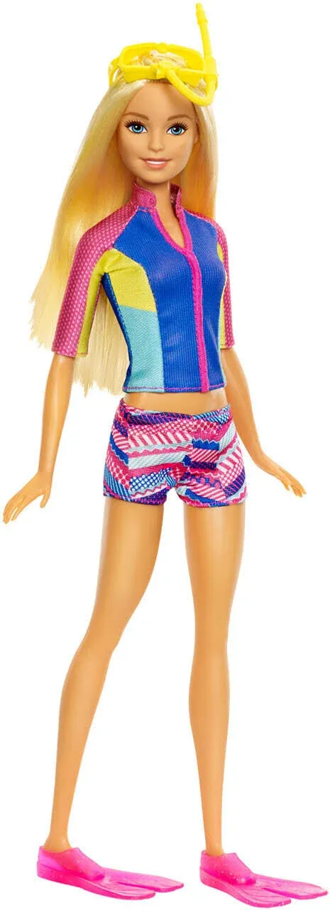 Barbie Dolphin Magic Snorkel Fun Friends Doll