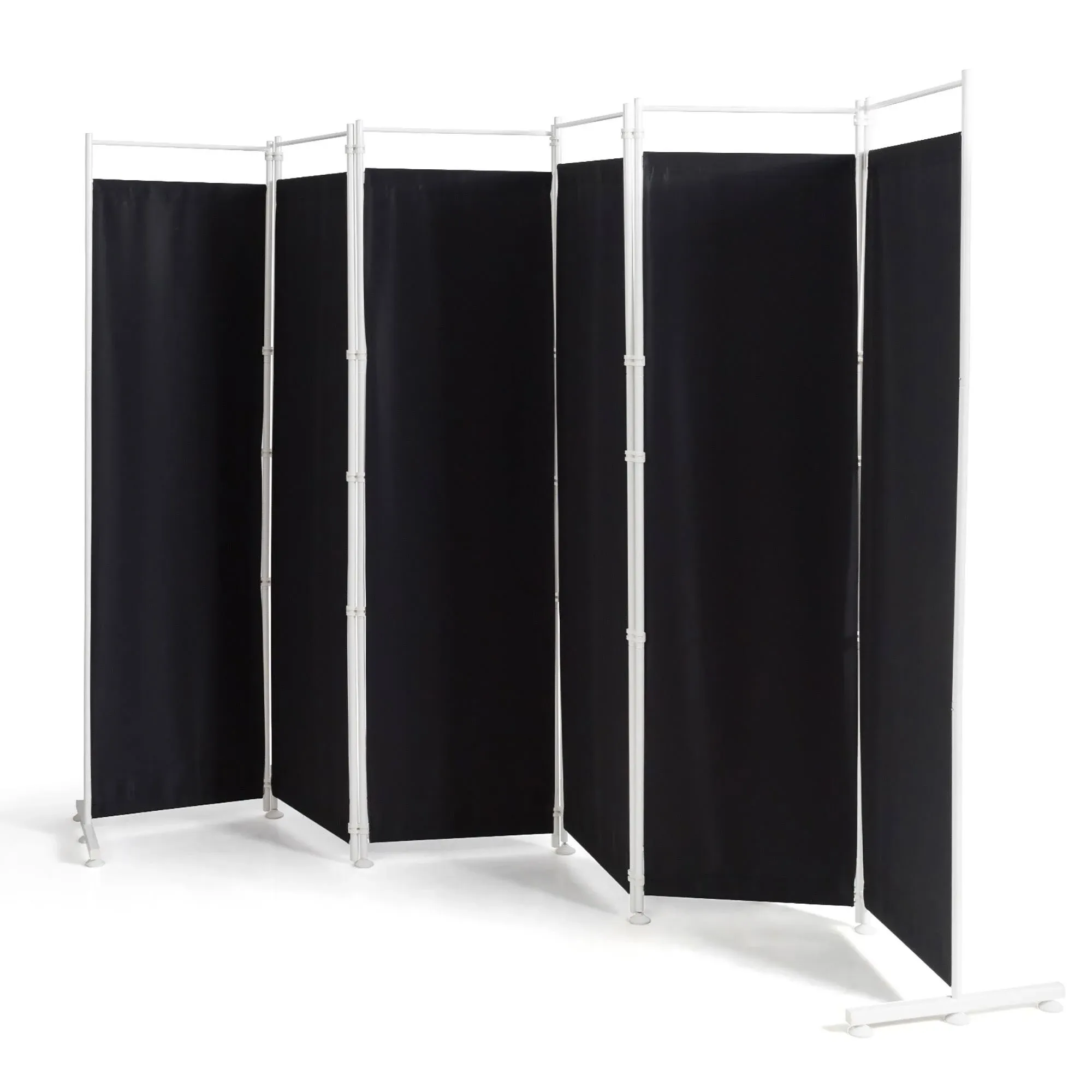 Costway 6-Panel Room Divider Folding Privacy Screen w/Steel Frame