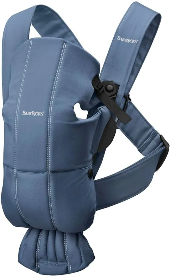 BabyBjörn Baby Carrier Mini, Cotton, Vintage Indigo