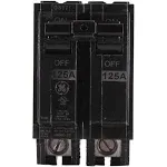 General Electric GETHQL21125 GE THQL21125 2P 125A 120/240V CB, 125 amp, Black 